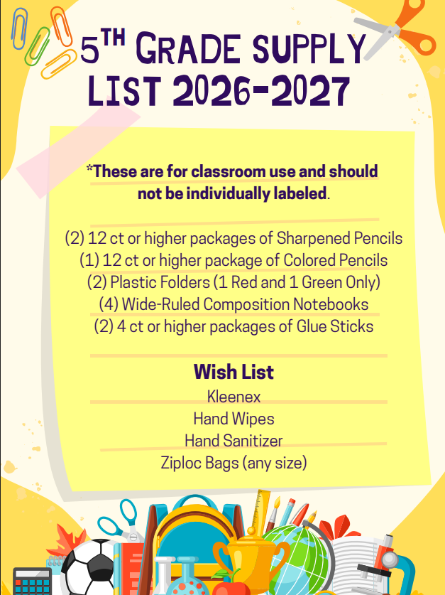 Supply list