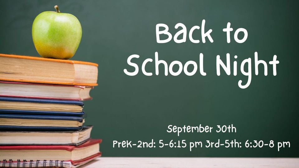 Pattie Back to School Night Info